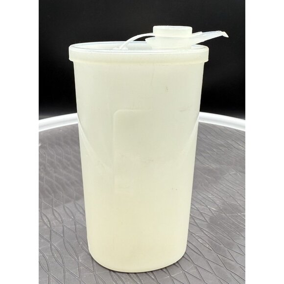 Vtg Tupperware Sweet Saver Syrup Pitcher #640-1 Drip-less Pour Seal #643 Cap 642 - Picture 1 of 7